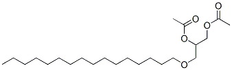 1,2-Propanediol, 3-(hexadecyloxy)-, diacetate Struktur