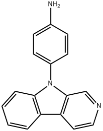 9-(4'-AMINOPHENYL)-9H-PYRIDO[3,4-B]INDOLE Struktur