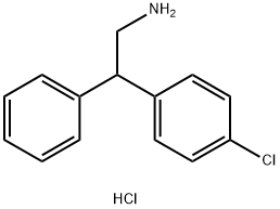 2-(4-CHLOROPHENYL)-2-PHENYLETHYLAMINE HYDROCHLORIDE Struktur