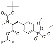 METHYL-N-BOC-4[(DIETHOXY-PHOSPHORYL)-DIFLUORO]METHYL PHENYLALANINE Struktur