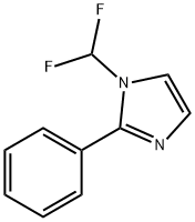 1-DIFLUOROMETHYL-2-PHENYL-IMIDAZOLE Struktur