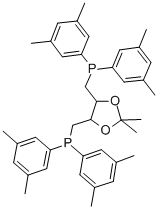 (R,R)-O-ISOPROPYLIDENE-2,3-DIHYDROXY-1,4-BIS[BIS(3,5-DIMETHYLPHENYL)PHOSPHINO]BUTANE Struktur