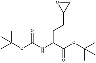 TERT-BUTYL 2-(TERT-BUTOXYCARBONYLAMINO)-4-(OXIRAN-2-YL)BUTANOATE Struktur