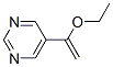 Pyrimidine, 5-(1-ethoxyethenyl)- (9CI) Struktur