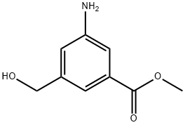 Methyl3-amino-5-(hydroxymethyl)benzoate Struktur