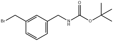 N-[3-(Bromomethyl)benzyl]carbamic acid tert-butyl ester Struktur