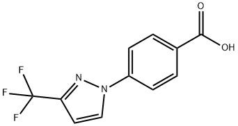 4-[3-(TRIFLUOROMETHYL)-1H-PYRAZOL-1-YL]BENZOIC ACID Struktur