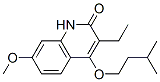 3-Ethyl-4-(isopentyloxy)-7-methoxy-2(1H)-quinolinone Struktur