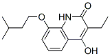 3-Ethyl-4-hydroxy-8-(isopentyloxy)quinolin-2(1H)-one Struktur