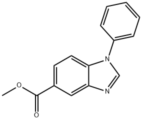 Methyl 1-phenyl-1H-benzo[d]iMidazole-5-carboxylate Struktur