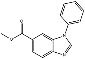 Methyl 1-phenyl-1H-benzo[d]imidazole-6-carboxylate Struktur