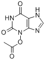 3-acetoxyxanthine Struktur