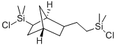 (CHLORODIMETHYLSILYL)-6-[2-(CHLORODIMETHYLSILYL)ETHYL]BICYCLOHEPTANE Struktur