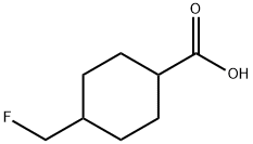 Cyclohexanecarboxylic acid, 4-(fluoromethyl)- (9CI) Struktur