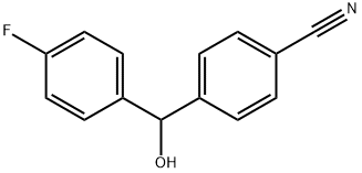 4-[(4-Fluorophenyl)(hydroxy)Methyl]benzonitrile Struktur