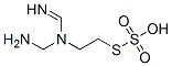 Thiosulfuric acid hydrogen S-[2-[amino(imino)methyl(methyl)amino]ethyl] ester Struktur