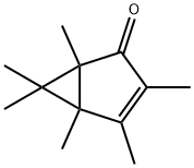 1,3,4,5,6,6-hexamethylbicyclo[3.1.0]hex-3-en-2-one Struktur