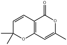 2,2,7-TRIMETHYL-2H-PYRANO[4,3-B]PYRAN-5-ONE Struktur