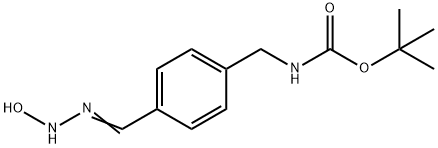 TERT-BUTYL 4-(N-HYDROXYCARBAMIMIDOYL)-BENZYLCARBAMATE Struktur