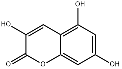 3,5,7-Trihydroxy-2H-1-benzopyran-2-one Struktur