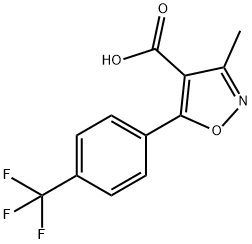 3-METHYL-5-[4-(TRIFLUOROMETHYL)PHENYL]ISOXAZOLE-4-CARBOXYLIC ACID Struktur