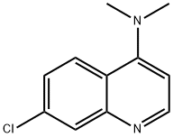 7-CHLORO-4-N,N-DIMETHYLAMINO-QUINOLINE Struktur