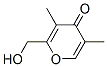 4H-Pyran-4-one, 2-(hydroxymethyl)-3,5-dimethyl- (9CI) Struktur