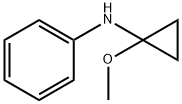 Benzenamine, N-(1-methoxycyclopropyl)- (9CI) Struktur