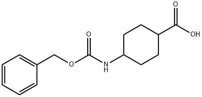 Cyclohexanecarboxylic acid, 4-[[(phenylmethoxy)carbonyl]amino]- (9CI) Struktur