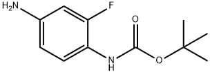 TERT-BUTYL 4-AMINO-2-FLUOROPHENYLCARBAMATE Struktur