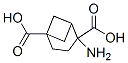 Bicyclo[3.1.1]heptane-1,4-dicarboxylic acid, 4-amino- (9CI) Struktur