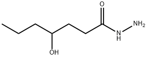 Heptanoic  acid,  4-hydroxy-,  hydrazide Struktur