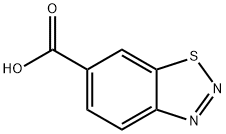 1,2,3-苯并噻二唑-6-羧酸, 22097-11-6, 結構式