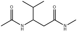 Pentanamide,  3-(acetylamino)-N,4-dimethyl- Structure