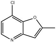 7-CHLORO-2-METHYL-FURO[3,2-B]PYRIDINE Struktur