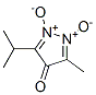 4H-Pyrazol-4-one,3-methyl-5-(1-methylethyl)-,1,2-dioxide(9CI) Struktur