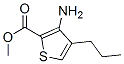 2-Thiophenecarboxylicacid,3-amino-4-propyl-,methylester(9CI) Struktur