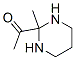 Ethanone, 1-(hexahydro-2-methyl-2-pyrimidinyl)- (9CI) Struktur