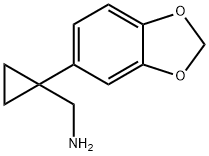 [1-(2H-1,3-benzodioxol-5-yl)cyclopropyl]methanamine Struktur