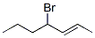 4-Bromo-2-heptene Struktur