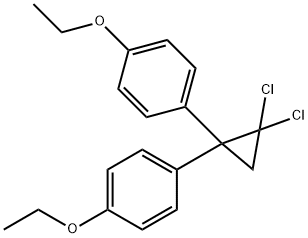 1,1-Dichloro-2,2-bis(p-ethoxyphenyl)cyclopropane Struktur