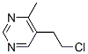 Pyrimidine, 5-(2-chloroethyl)-4-methyl- (8CI) Struktur