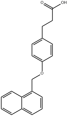 4-(1-NAPHTHALENYLMETHOXY)-BENZENEPROPANOIC ACID Struktur