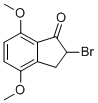 2-BROMO-2,3-DIHYDRO-4,7-DIMETHOXY-1H-INDEN-1-ONE Struktur