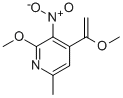 2-METHOXY-4-(1-METHOXYVINYL)-6-METHYL-3-NITROPYRIDINE Struktur