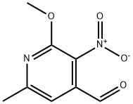 2-METHOXY-6-METHYL-3-NITROPYRIDINE-4-CARBOXALDEHYDE Struktur