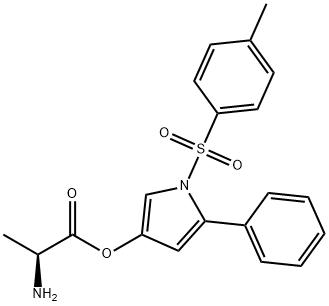 3-(N-Tosyl-L-alaninyloxy)-5-phenylpyrrole Structure