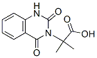 3(2H)-Quinazolineacetic  acid,  1,4-dihydro--alpha-,-alpha--dimethyl-2,4-dioxo- Struktur