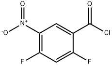 5-(Chloroformyl)-2,4-difluoronitrobenzene, 5-(Chlorocarbonyl)-2,4-difluoronitrobenzene Struktur