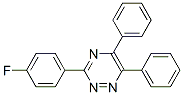 5,6-Diphenyl-3-(p-fluorophenyl)-1,2,4-triazine Struktur